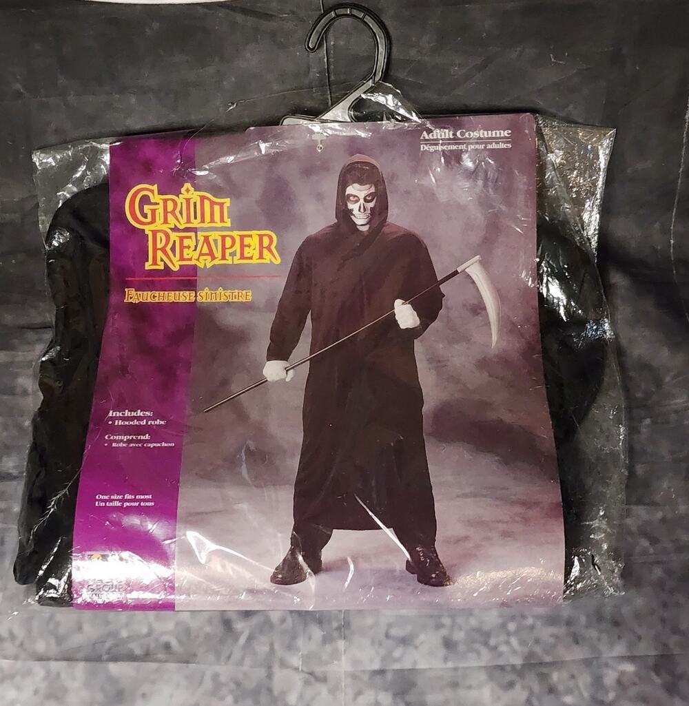 Pacific Magic Group Scary Grim Reaper Halloween Costume Adult Size Fits Most
